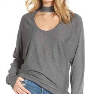 Splendid Grey scoop neck sweater !! NWT!!